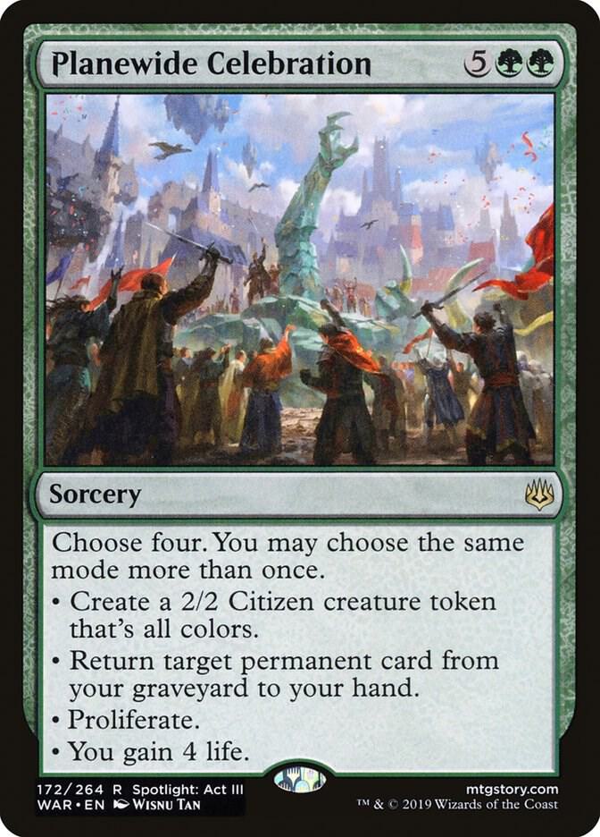 Planewide Celebration 172 War of the Spark MTG R NM