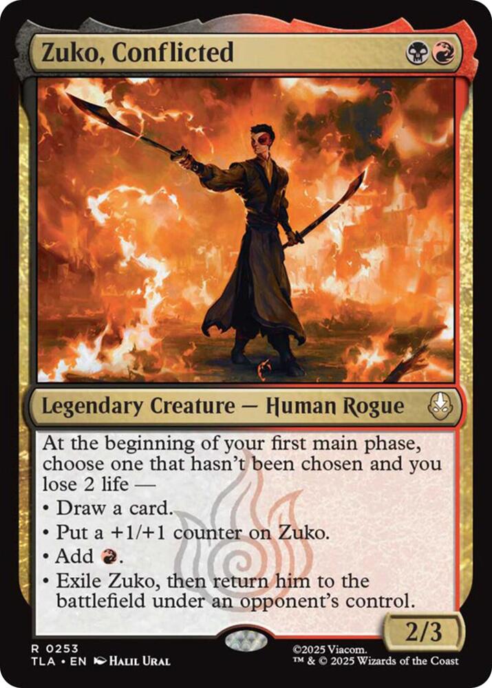 Zuko, Conflicted 253 Avatar: The Last Airbender MTG R NM