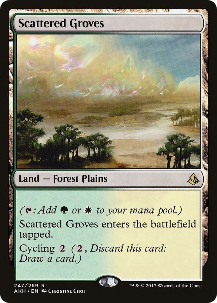 Scattered Groves 247 Amonkhet MTG R NM