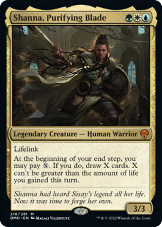 Shanna, Purifying Blade 218 Dominaria United MTG Mythic NM