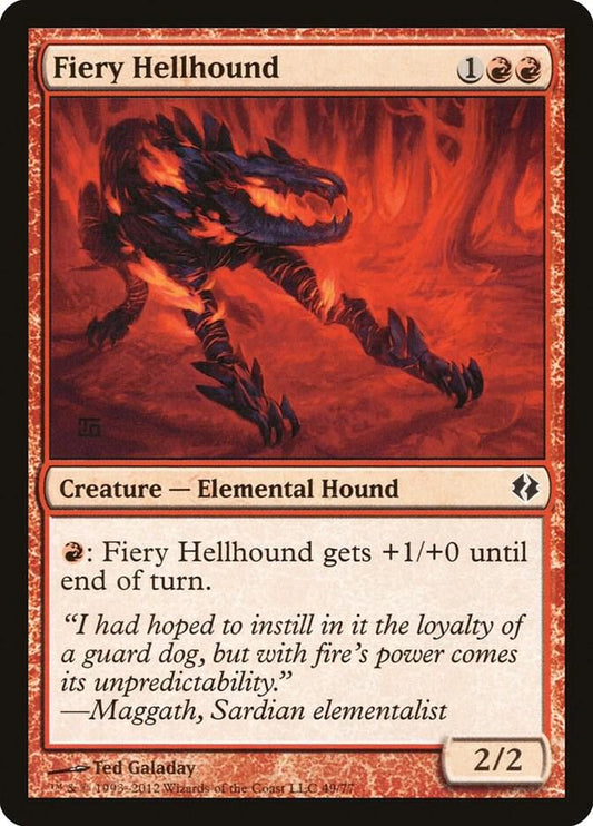 Fiery Hellhound 49 Duel Decks: Venser vs. Koth MTG C NM