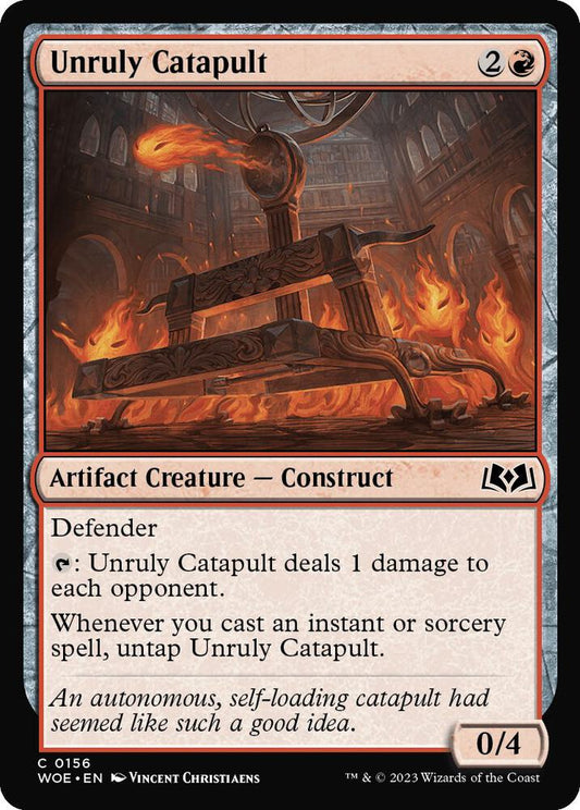 Unruly Catapult 156 Wilds of Eldraine MTG C NM
