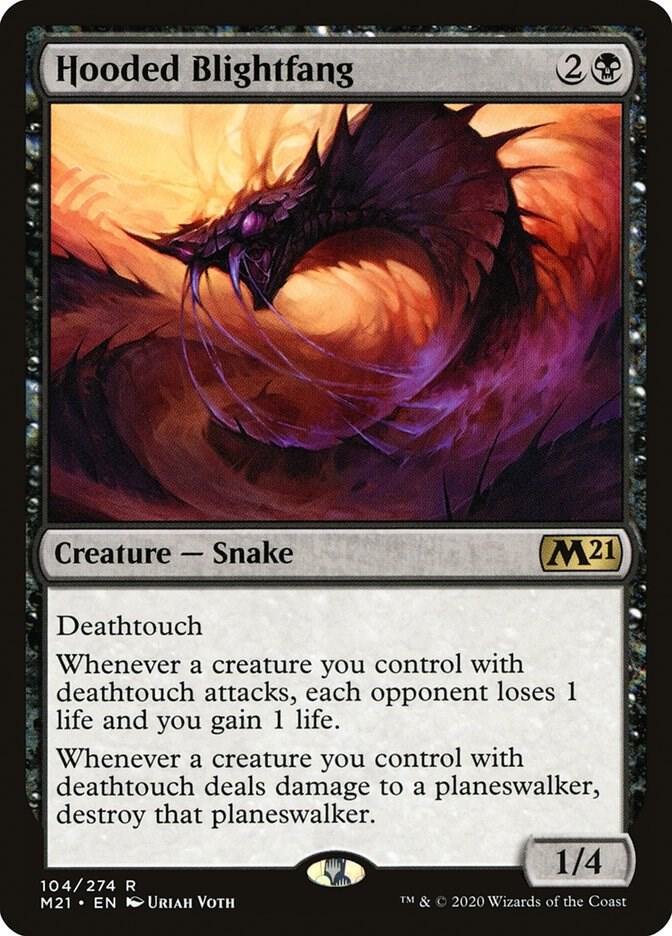 Hooded Blightfang 104 Core Set 2021 MTG R NM