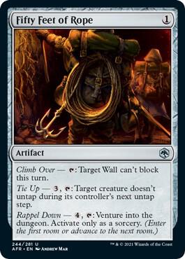 Fifty Feet of Rope 244 Adventures in the Forgotten Realms MTG UC NM
