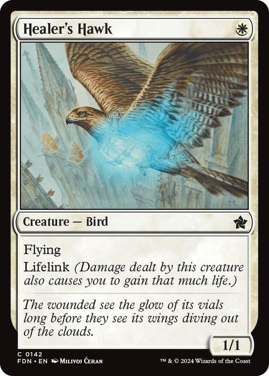 Healer's Hawk 142 Foundations MTG C NM
