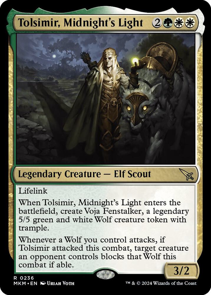 Tolsimir, Midnight's Light 236 Murders at Karlov Manor MTG R NM