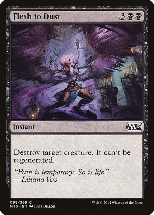 Flesh to Dust 98 Magic 2015 (M15) MTG C LP