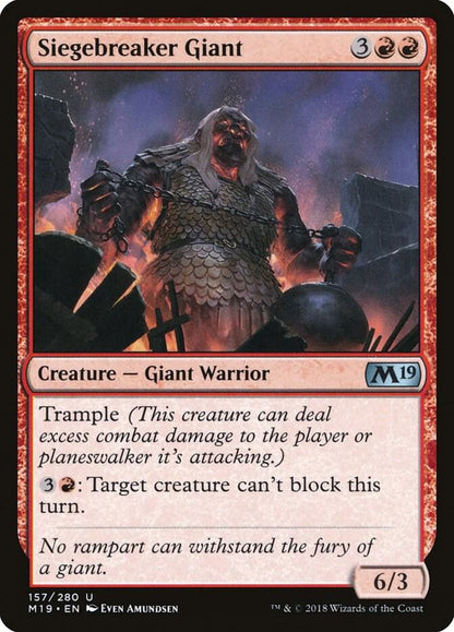 Siegebreaker Giant 157 Core Set 2019 MTG UC NM