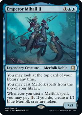 Emperor Mihail II 23 Commander: Dominaria United MTG R NM
