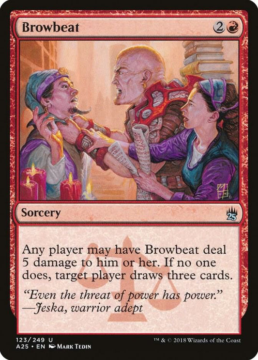 Browbeat 123 Masters 25 MTG UC NM
