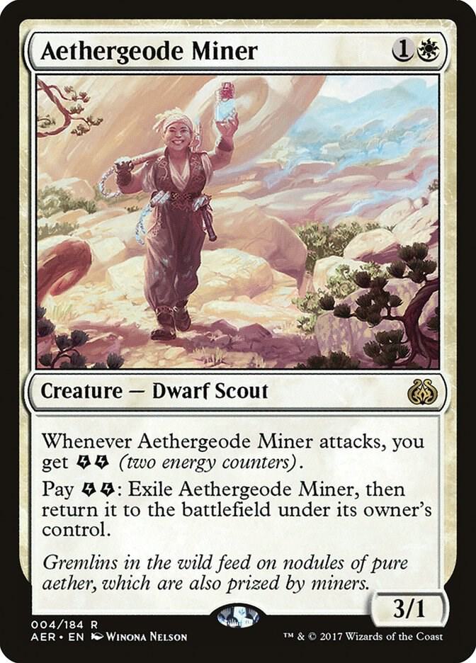 Aethergeode Miner 4 Aether Revolt MTG R NM