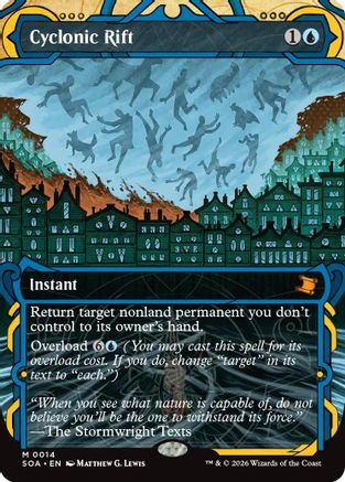 Cyclonic Rift 14 Secrets of Strixhaven: Mystical Archive MTG Mythic NM
