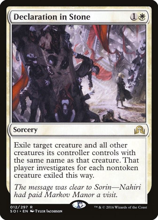 Declaration in Stone 12 Shadows over Innistrad MTG R NM