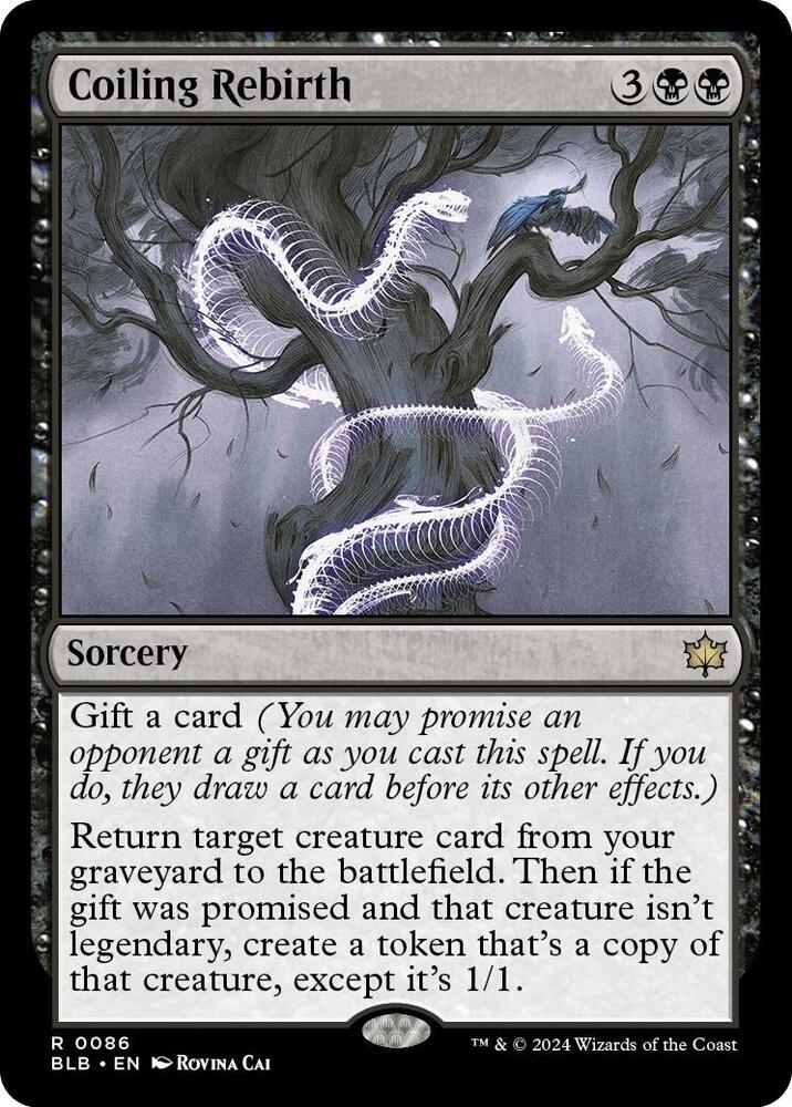 Coiling Rebirth 86 Bloomburrow MTG R NM