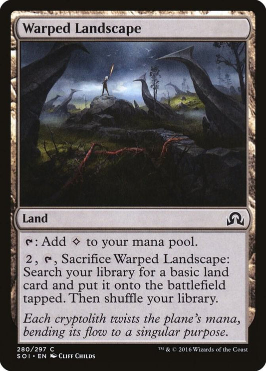 Warped Landscape 280 Shadows over Innistrad MTG C NM