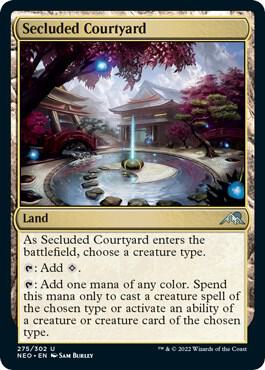 Secluded Courtyard 275 Kamigawa: Neon Dynasty MTG UC NM