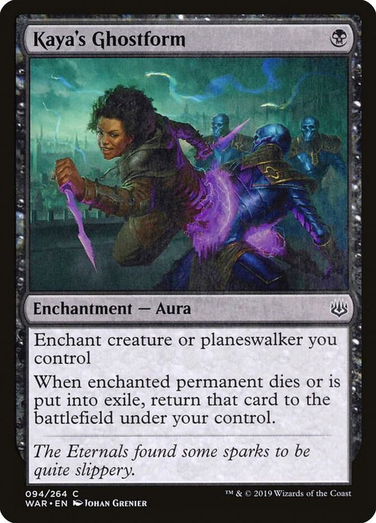 Kaya's Ghostform 94 War of the Spark MTG C NM