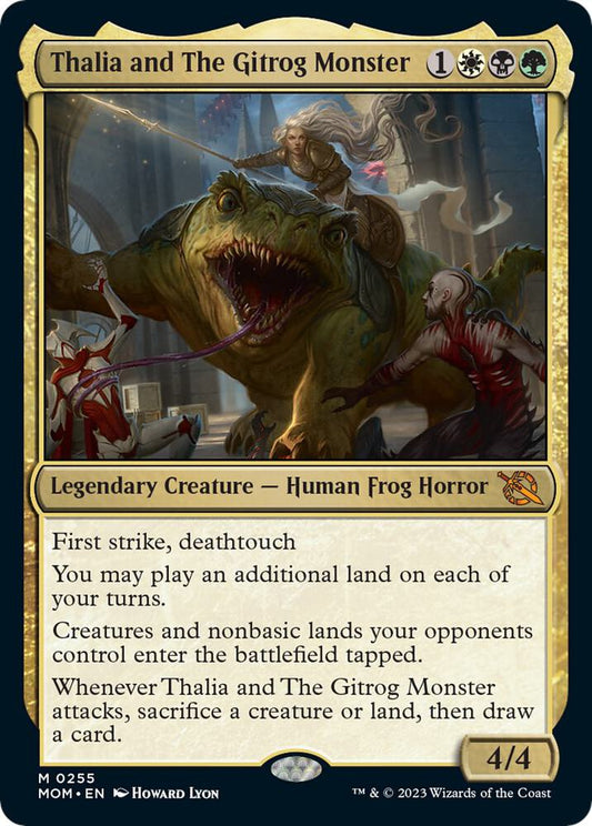 Thalia and The Gitrog Monster 255 March of the Machine MTG Mythic NM