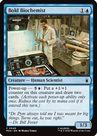 Bold Biochemist 48 Marvel Super Heroes MTG C Foil NM
