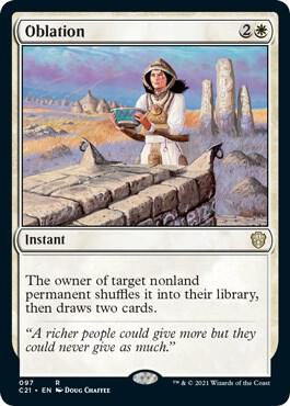 Oblation 97 Commander 2021 MTG R NM