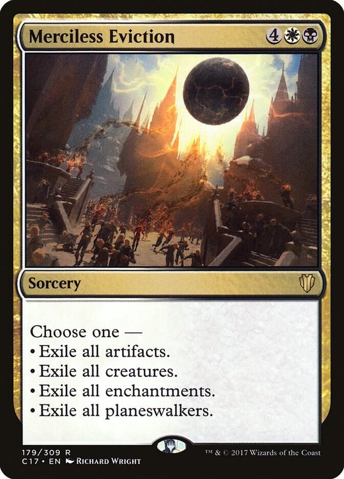 Merciless Eviction 179 Commander 2017 MTG R NM