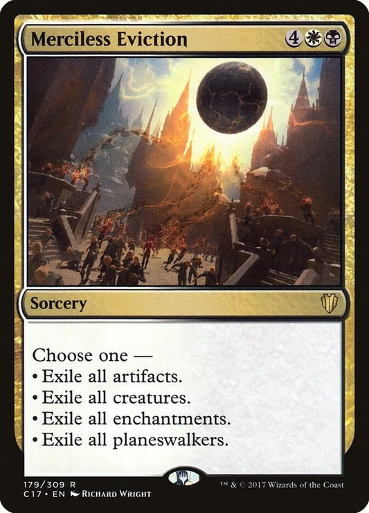 Merciless Eviction 179 Commander 2017 MTG R NM