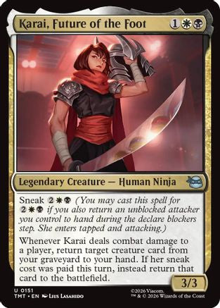 Karai, Future of the Foot 0151 Teenage Mutant Ninja Turtles MTG UC NM