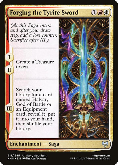 Forging the Tyrite Sword 211 Kaldheim MTG UC NM