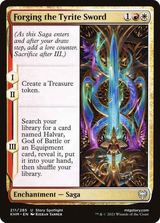 Forging the Tyrite Sword 211 Kaldheim MTG UC NM