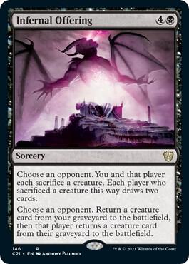 Infernal Offering 146 Commander 2021 MTG R NM