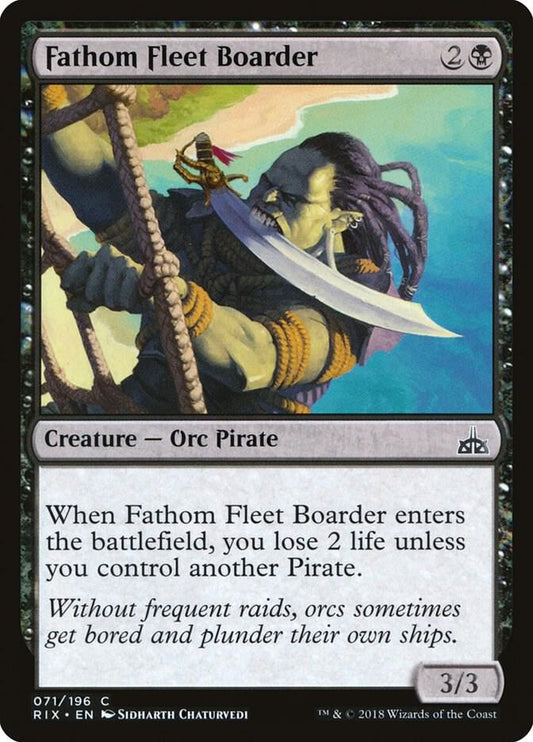 Fathom Fleet Boarder 71 Rivals of Ixalan MTG C NM