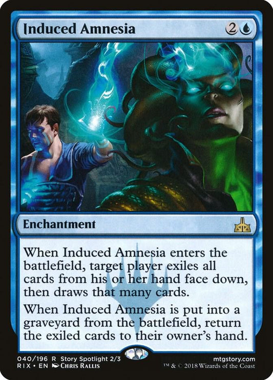 Induced Amnesia 40 Rivals of Ixalan MTG R NM