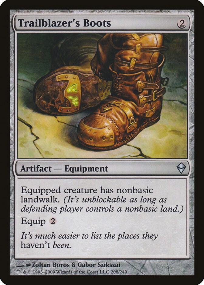 Trailblazer's Boots 208 Zendikar MTG UC LP