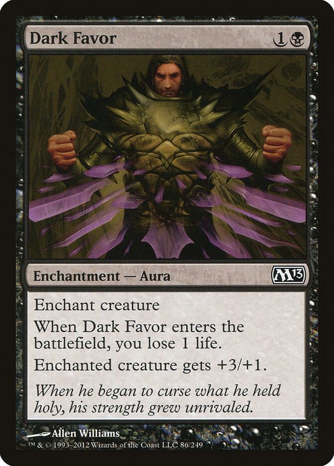 Dark Favor 86 Magic 2013 (M13) MTG C LP
