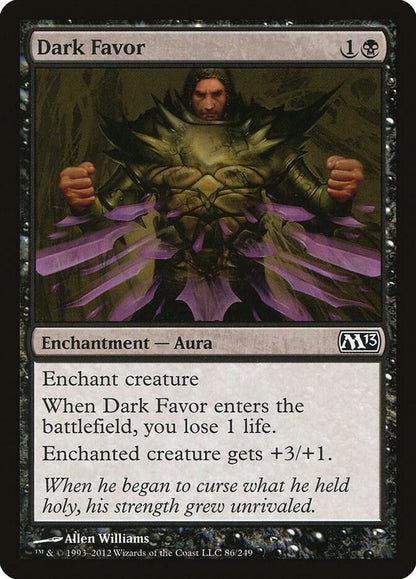 Dark Favor 86 Magic 2013 (M13) MTG C LP