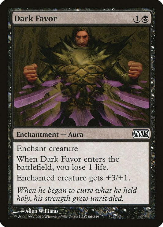 Dark Favor 86 Magic 2013 (M13) MTG C LP