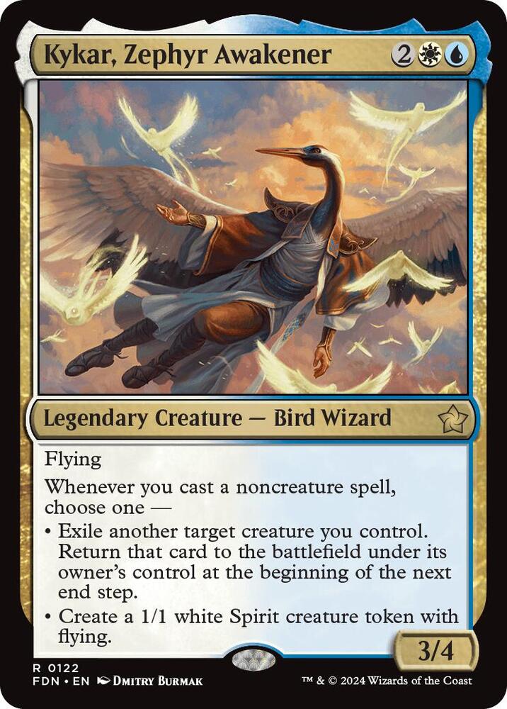 Kykar, Zephyr Awakener 122 Foundations MTG R NM