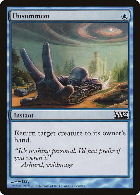 Unsummon 79 Magic 2012 (M12) MTG C NM