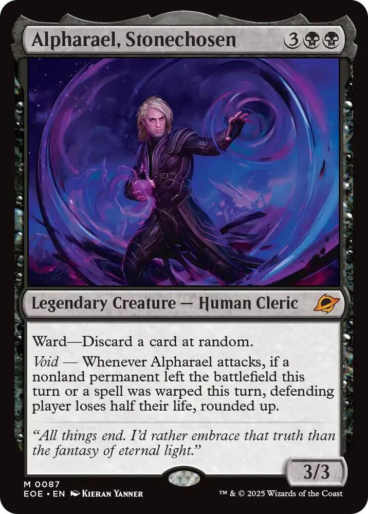 Alpharael, Stonechosen 87 Edge of Eternities MTG Mythic NM