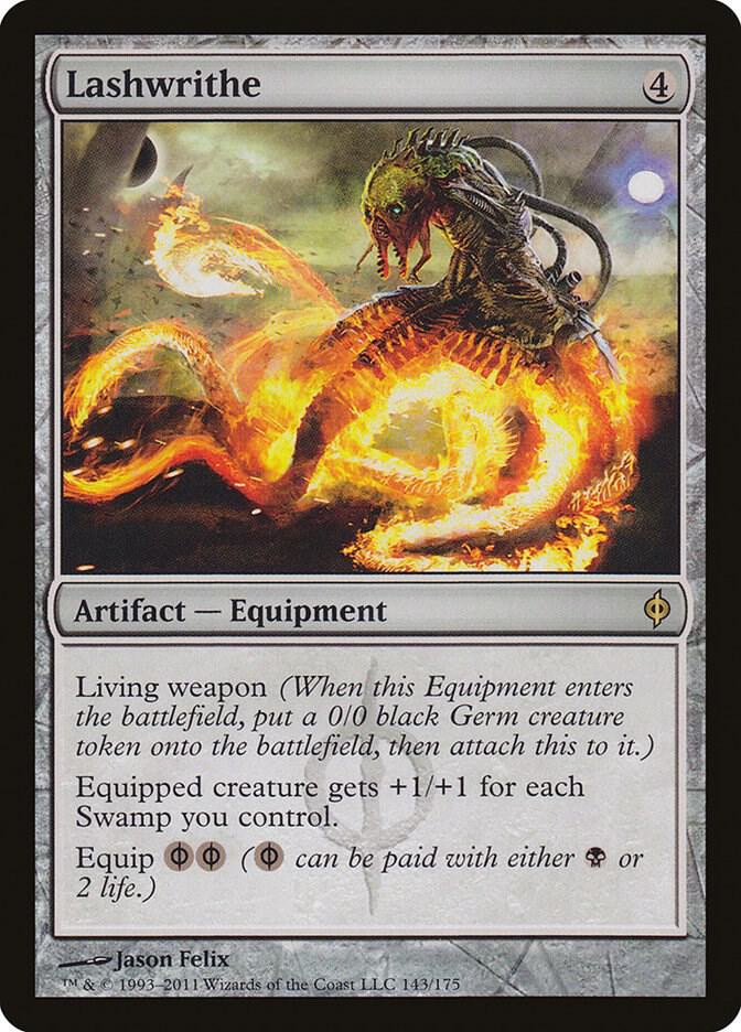 Lashwrithe 143 New Phyrexia MTG R LP