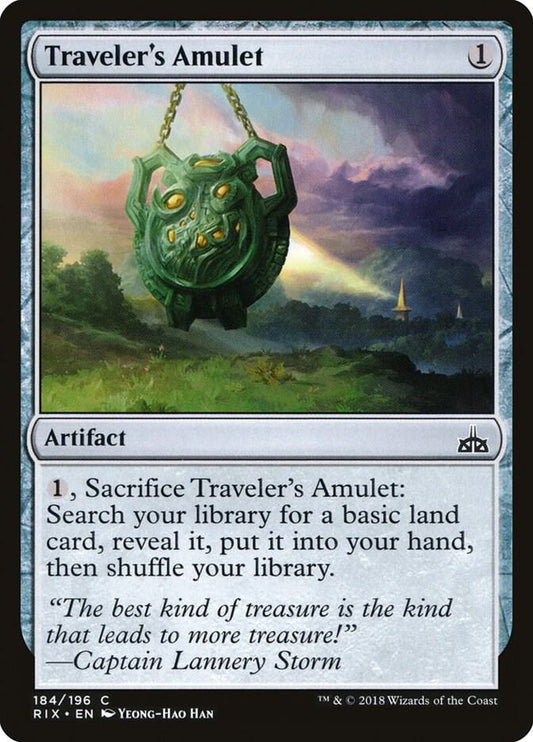Traveler's Amulet 184 Rivals of Ixalan MTG C NM