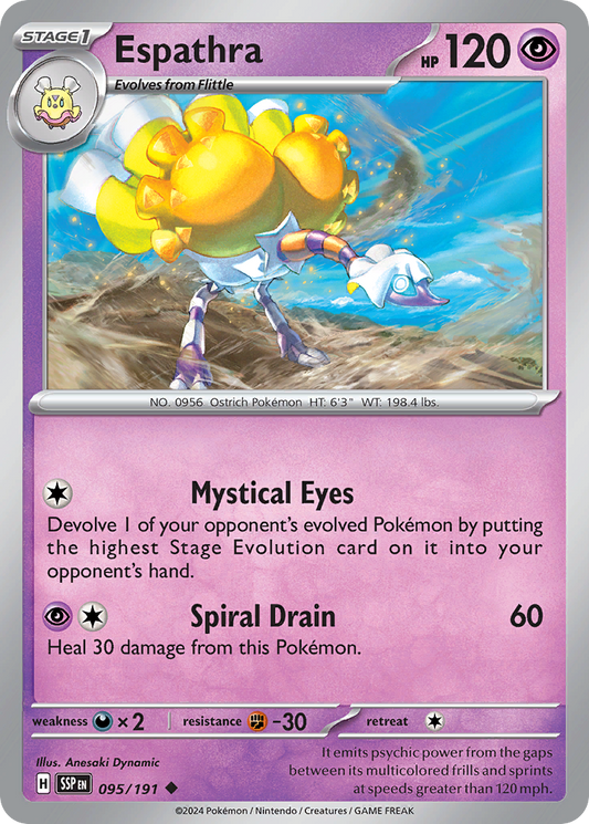 Espathra 095/191 Surging Sparks Pokemon UC NM