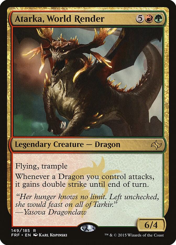 Atarka, World Render 149 Fate Reforged MTG R NM