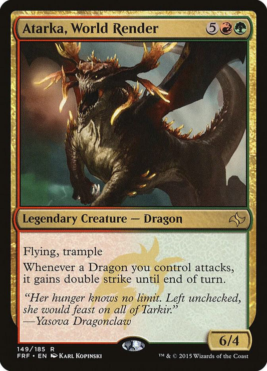 Atarka, World Render 149 Fate Reforged MTG R NM