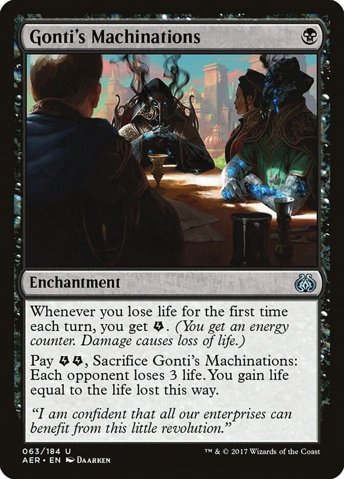 Gonti's Machinations 63 Aether Revolt MTG UC LP