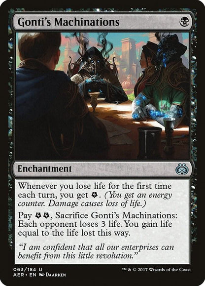 Gonti's Machinations 63 Aether Revolt MTG UC LP