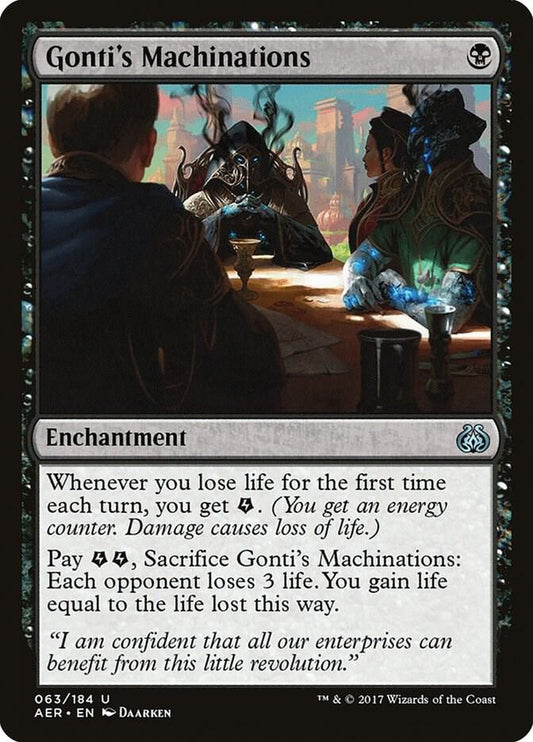 Gonti's Machinations 63 Aether Revolt MTG UC LP