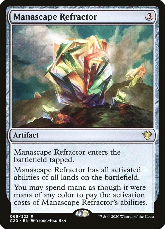 Manascape Refractor 68 Commander 2020 MTG R NM