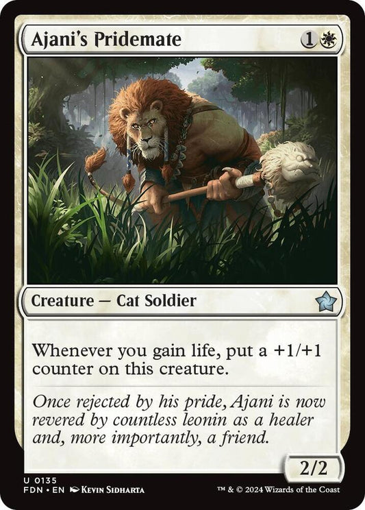 Ajani's Pridemate 135 Foundations MTG UC NM