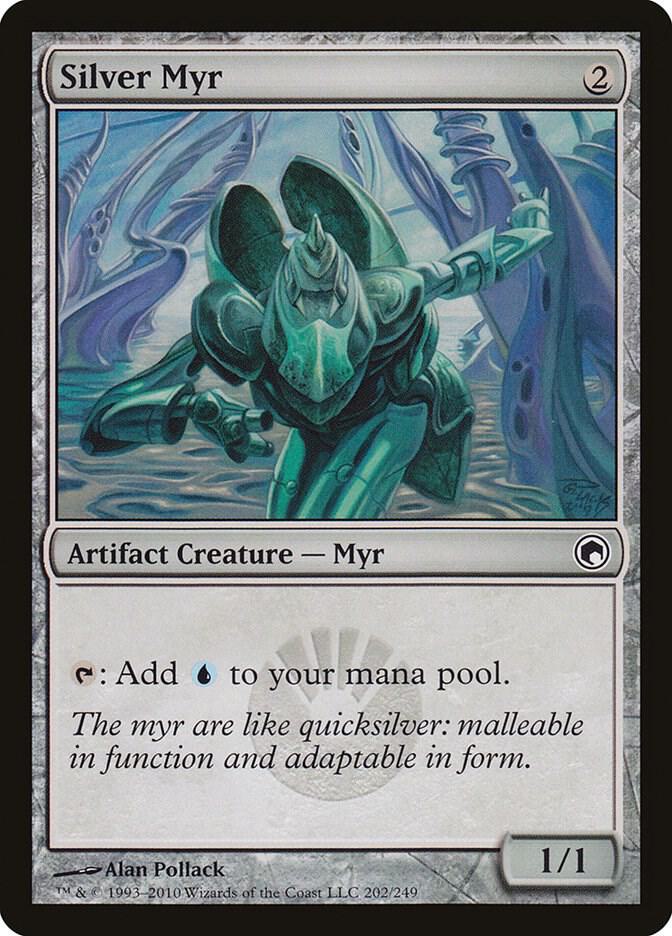 Silver Myr 202 Scars of Mirrodin MTG C NM